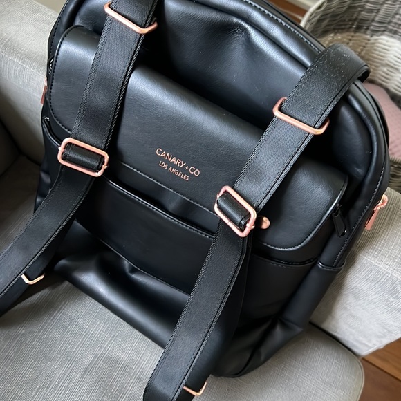 Canary + Co Vegan Leather Emery Tote Backpack - Picture 8 of 9